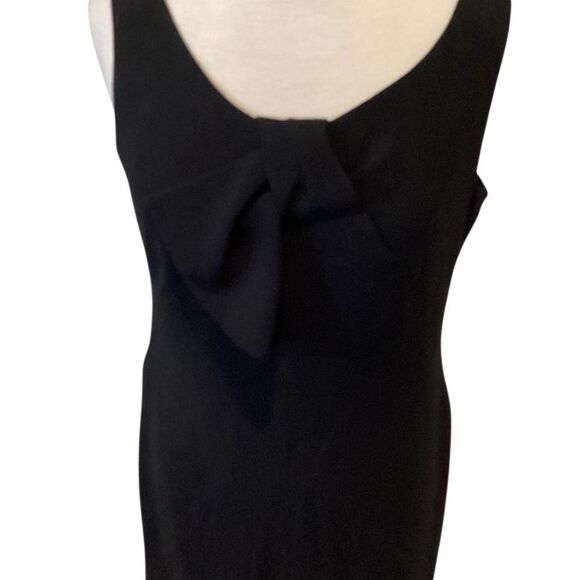 NWT Talbots Black Sheath Dress Tie Front Detail Size 10 - Picture 3 of 10